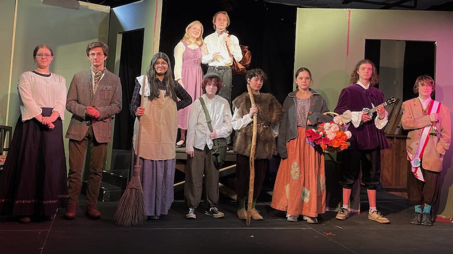 Cast of WSA Theatre Company's production of Fools, performing March 14 and 15, 2025