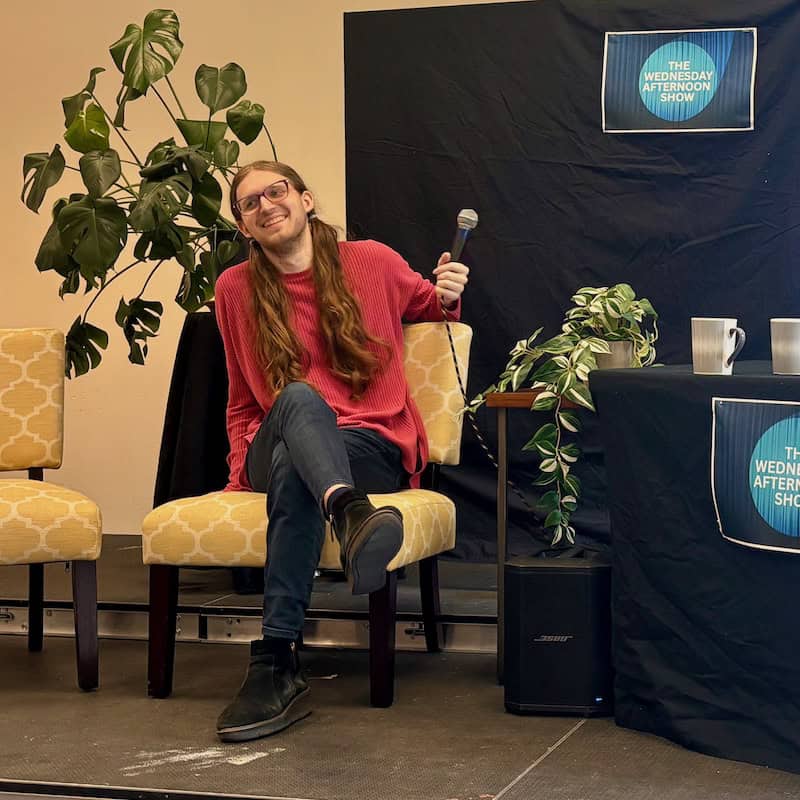 Talk show guest Thalia Wolff