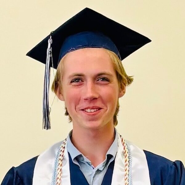 Noah Holly receiving WSA diploma on June 1, 2024