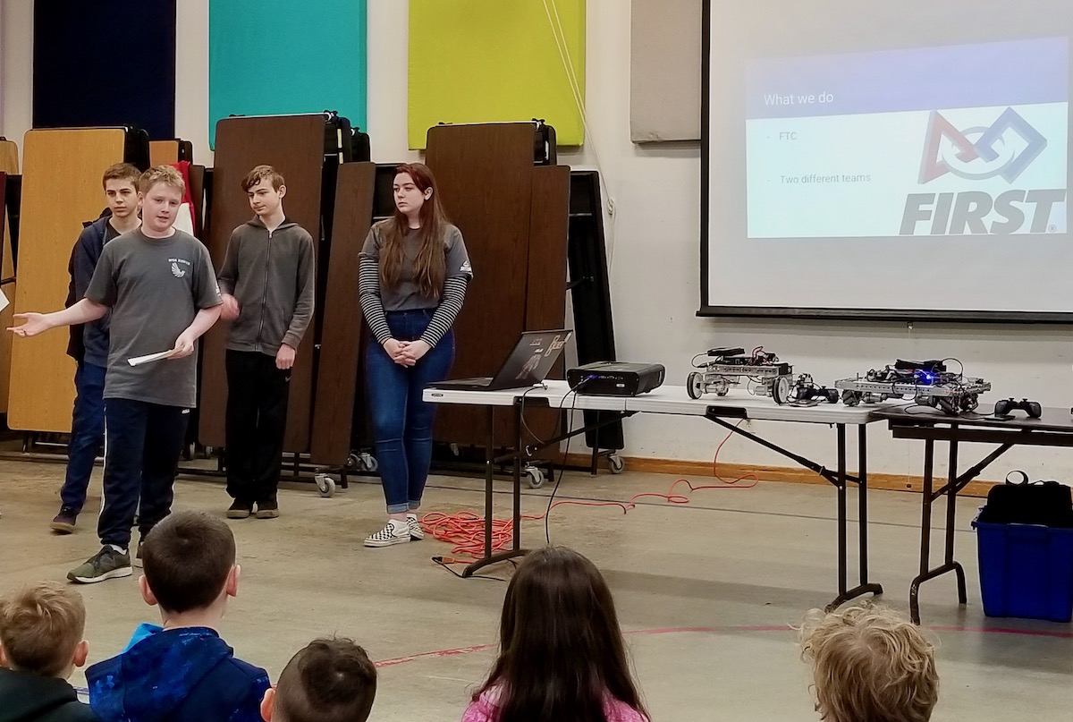 WSA Robotics visits Silverwood School