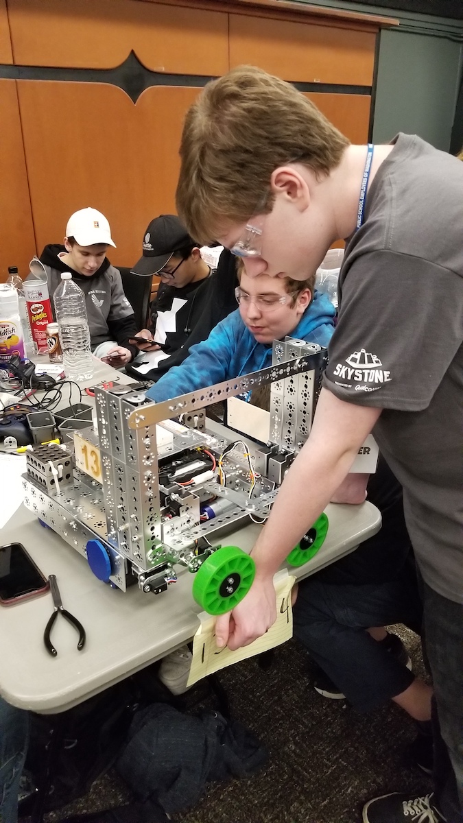 WSA Robotics team at FTC Regional competition on 12/08/2019