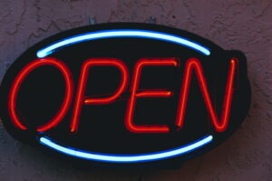 Open sign - Britannica ImageQuest