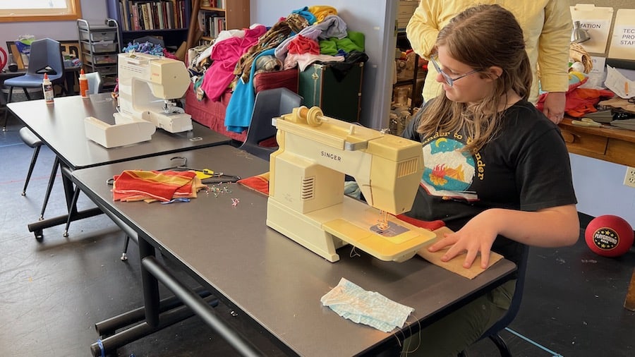 Sewing in June Term class