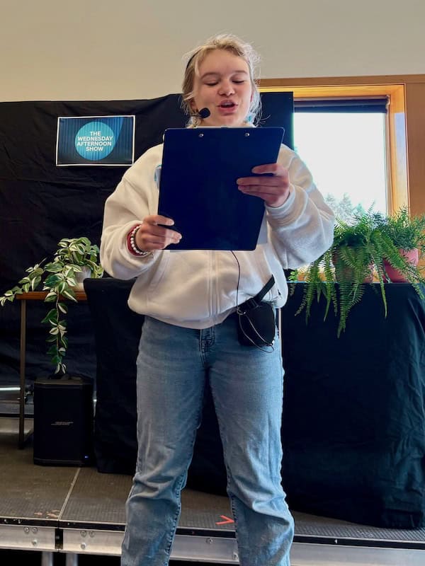 Wednesday Afternoon Show producer Lucy