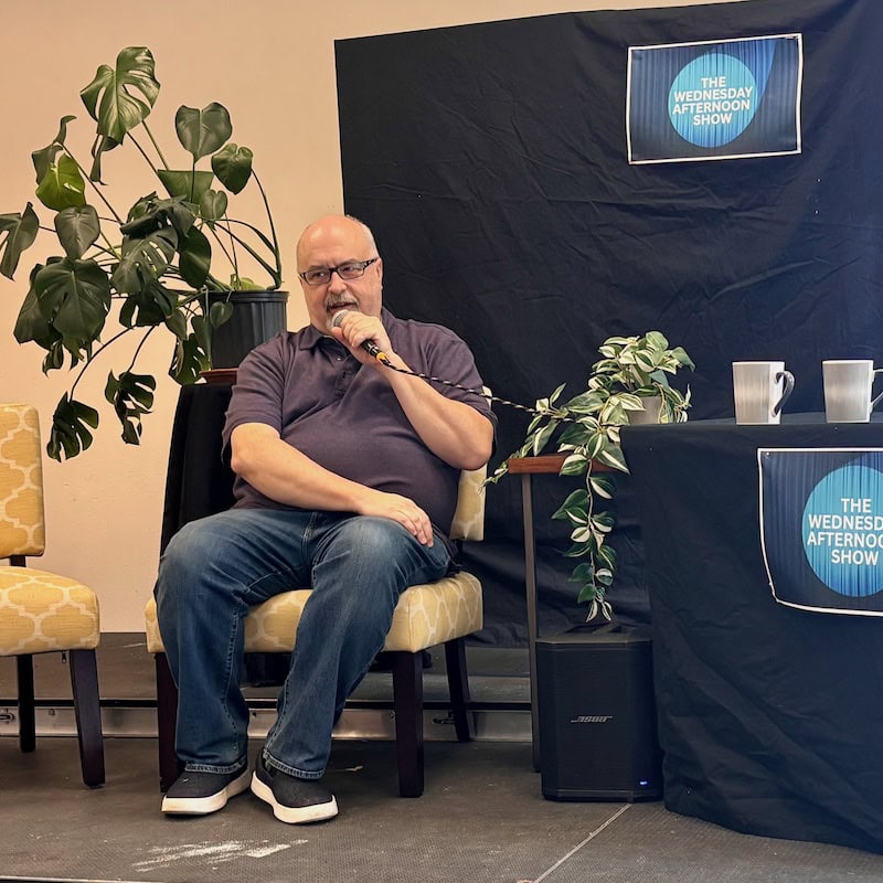 Talk show guest Ben Owen, WSA math teacher
