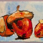 Acrylic paint on canvas boards; 2D Art elective class project